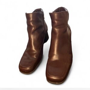 Easy Spirit Rich Brown Ankle Booties